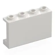 Panel 1 x 4 x 2 with Side Supports - Hollow Studs