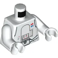 Torso Armor Snowtrooper Commander Print, White Arms and Hands