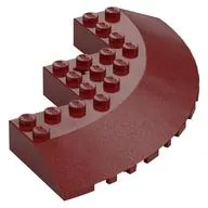 Brick Round Corner 10 x 10 with Slope 33° Edge, Axle Hole, Facet Cutout