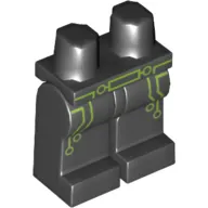 Hips and Black Legs with Lime Green Circuits Trim and Belt Print (Terabyte)