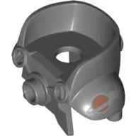 Minifig Neckwear Armour Space with Shoulder Protection and High Back with Silver and Copper Classic Space Logo on Left Shoulder Print