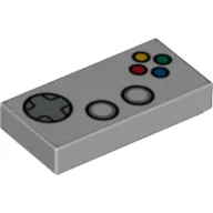 Tile 1 x 2 with Computer Gamepad Print