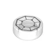 Tile Round 1 x 1 with Octagon (Arkenstone) Print