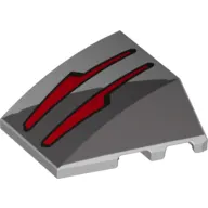 Brick Wedged, Curved 4 x 3 No Studs with Two Red Arrows Vulture Droid Sensors Print