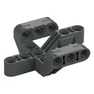 Technic Beam 5 x 5 x 2 Perpendicular Fork 3 Fingers