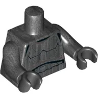 Torso Armor, Black Detailing without Shoulder Belts Print (Shadow Stormtrooper), Pearl Titanium Arms, Black Hands
