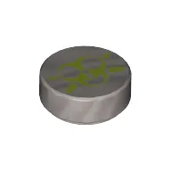 Tile Round 1 x 1 with Ultra Agents Toxic Print