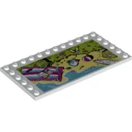 Plate Special 6 x 12 with Studs on 3 Edges and Resort Print