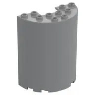 Cylinder Half 3 x 6 x 6 with 1 x 2 Cutout