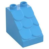 Duplo Brick 3 x 2 x 2 Slope Shingled