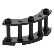 Fence Spindled 4 x 4 x 2 Quarter Round with 3 Studs