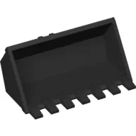 Construction Vehicle Bucket 3 x 6, 7 Hinge Teeth