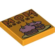 Tile 2 x 2 with 'MOM MONTHLY' Print