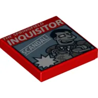 Tile 2 x 2 with 'THE SPRINGFIELD INQUISITOR' Print