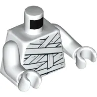 Torso Wrappings Print, White Arms and Hands