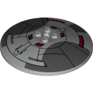 Dish 8 x 8 Inverted [Radar] with Sith Infiltrator Cockpit Roof Print