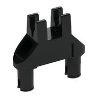 Technic Pin Double Triangle 1 x 3 with 2 Clips Squared Pin Holes