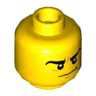Minifig Head Clay, Eyebrows, Dimples, Crooked Smile
