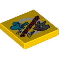 Tile 2 x 2 with 'The ITCHY & SCRATCHY Show' Print