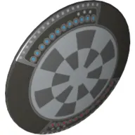 Shield Round Bowed with Dart Board (Dejarik Hologame Board) Print