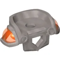 Minifig Neckwear Armor Breastplate with Pentagonal Hole in Front and 2 Studs on Back with Trans-Neon Orange Shoulder Pads Pattern