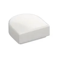 Tile Round 1 x 1 Half Circle