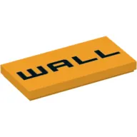 Tile 2 x 4 with 'WALL' print