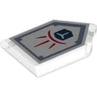 Tile Special 2 x 3 Pentagonal with Nexo Power Shield print - Force Field