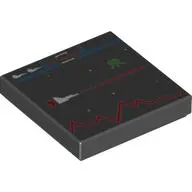 Tile 2 x 2 with Defender Video Game Display Print