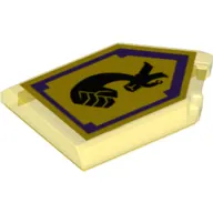Tile Special 2 x 3 Pentagonal with Nexo Power Shield Print - Mightiness