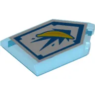 Tile Special 2 x 3 Pentagonal with Nexo Power Shield Print - Banana