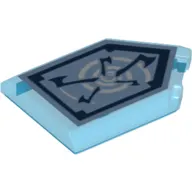 Tile Special 2 x 3 Pentagonal with Nexo Power Shield Print - Whirl Wind