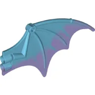 Creature Body Part, Dragon Wing 13 x 8, with Marbled Trans-Purple Pattern