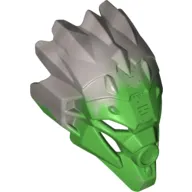 Large Figure Mask of Jungle (Unity) with Marbled Flat Silver Pattern