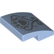 Brick Curved 2 x 2 x 2/3 with Fancy Scroll Print