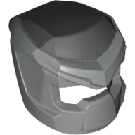 Helmet, Mech with Open Visor Small and Metallic Silver Print