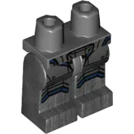 Hips and Pearl Titanium Legs with Silver Leg Armor with Dark Blue Lines Print (Batman)