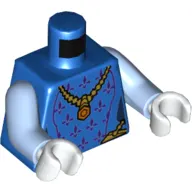 Torso Dark Purple Trim, Gold Necklace Print, Bright Light Blue Arms, White Hands