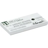 Tile 2 x 4 with 'THE BRICK BANK TRUST PAY TO CONTEST WINNER FIVE HUNDRED STUDS' Check Print