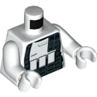 Torso Armor, Stormtrooper print, White Arms and Hands