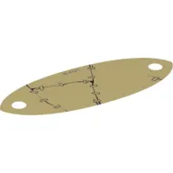 Sail, 4 x 9 Oval with Rips and Clamps Print