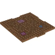 Plate Special 16 x 17 x 2/3 with 1 x 4 Recessed with Checkerboard Tiles, Paws and Rugs Print