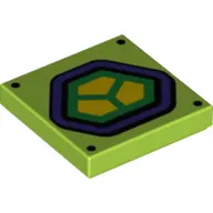 Tile 2 x 2 with Lex Luthor Power Armour Print