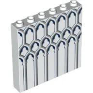 Panel 1 x 6 x 5 with Light Bluish Gray Ironwork Print