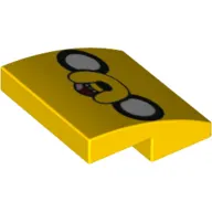 Brick Curved 2 x 2 x 2/3 with Jake the Dog Face Print