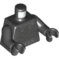 Torso Droid with Plates and Wires Print, Black Arms and Hands