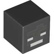 Minifig Head Special, Cube with Wither Face Print