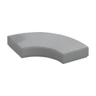 Tile 2 x 2 Curved, Macaroni