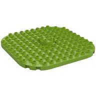 Duplo Plate 12 x 12, Rounded Corners with Raised 2 x 2 Center Cylinder
