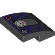 Brick Curved 2 x 2 x 2/3 with Catwoman Catcycle Print
